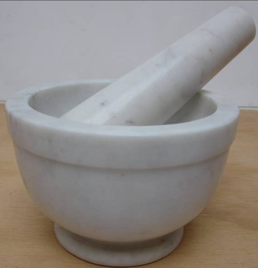 Marble Mortar and Pestle