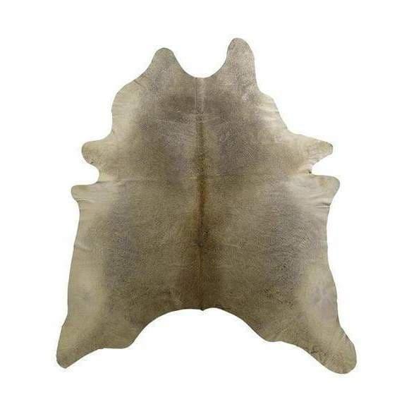 Gris Tan w/ Complimentary Leather Trim Cowhide Rug