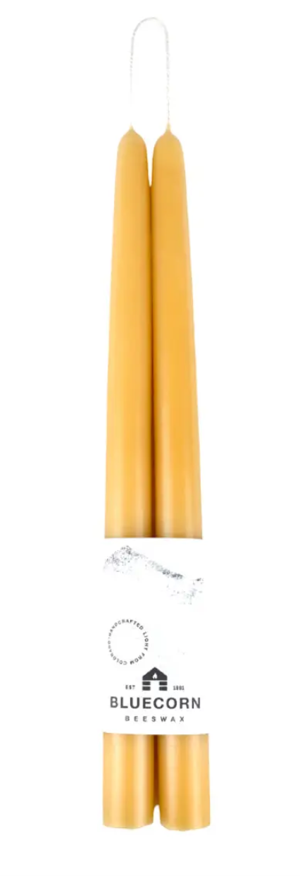 Raw Beeswax Taper Candles