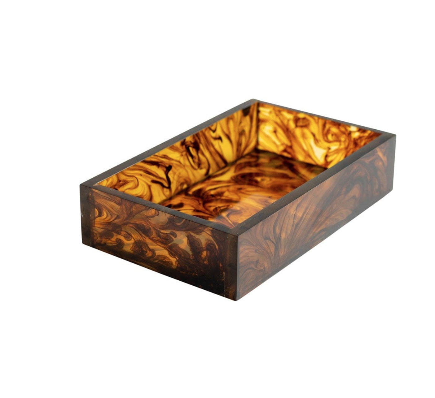 Tortoiseshell Resin Guest Towel Napkin Holder