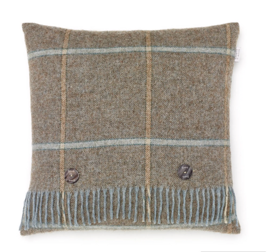 Shetland Quality - Pure New Wool - Pillow - Kingham - Eau de Nil