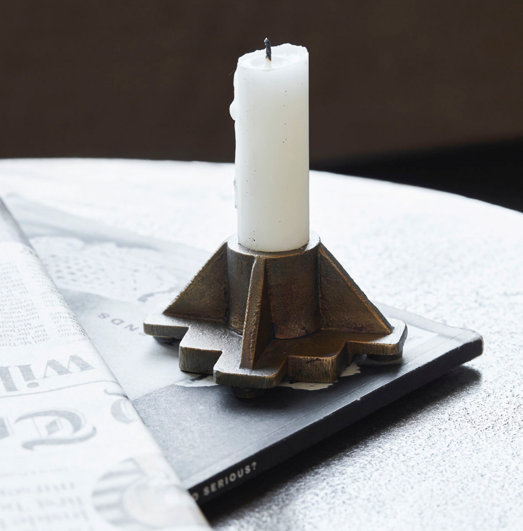 Cast Candle Holder by Society in Lifestyle