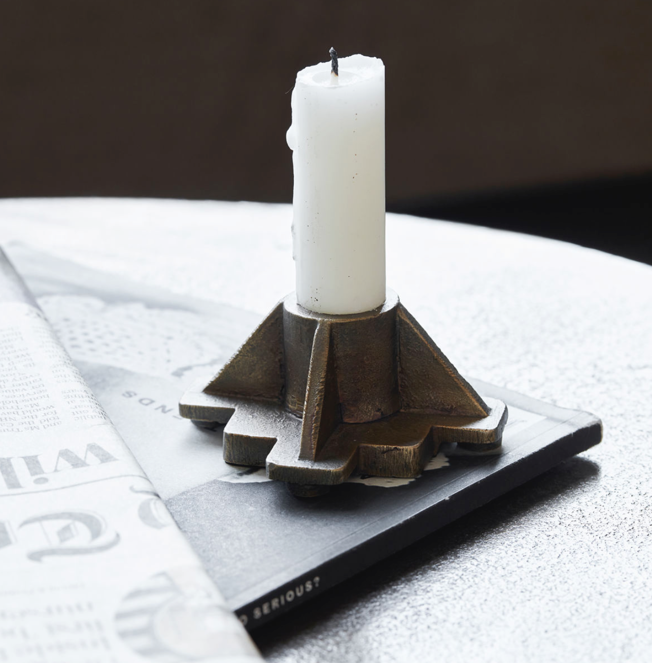 Cast Candle Holder by Society in Lifestyle