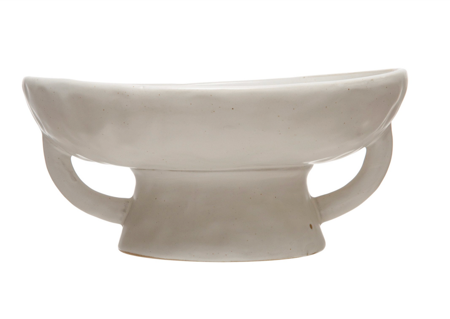 Stoneware Footed Pedestal Bowl