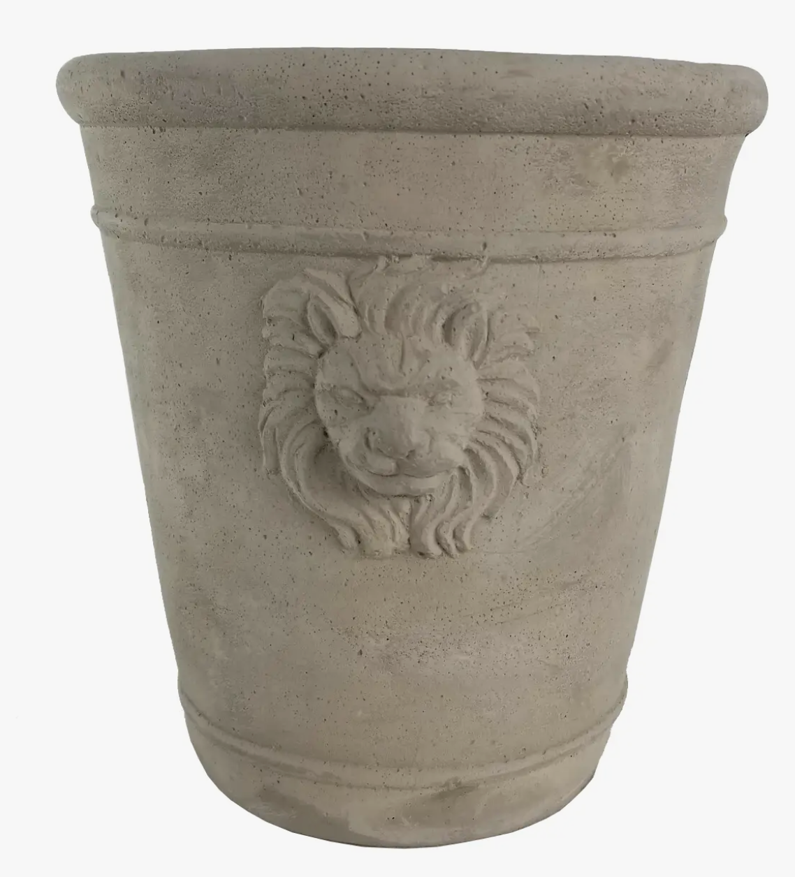 Cement Lion Head Planter