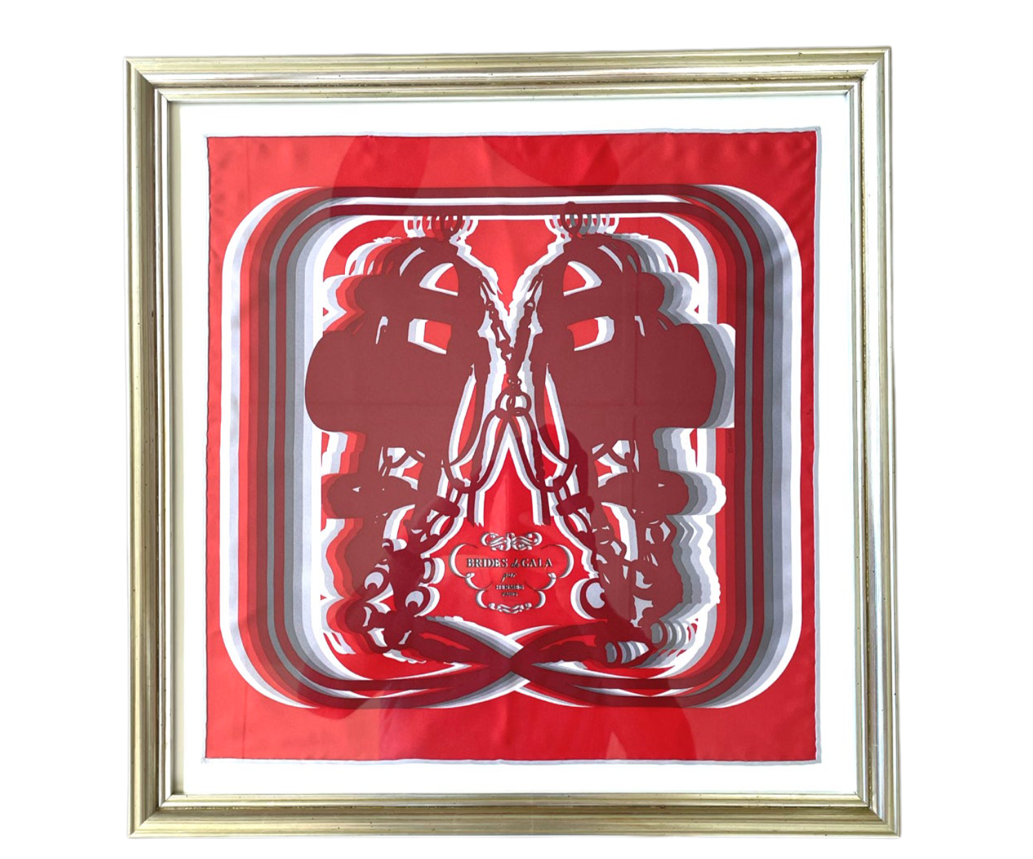 Vintage Hermes Brides De Gala Framed