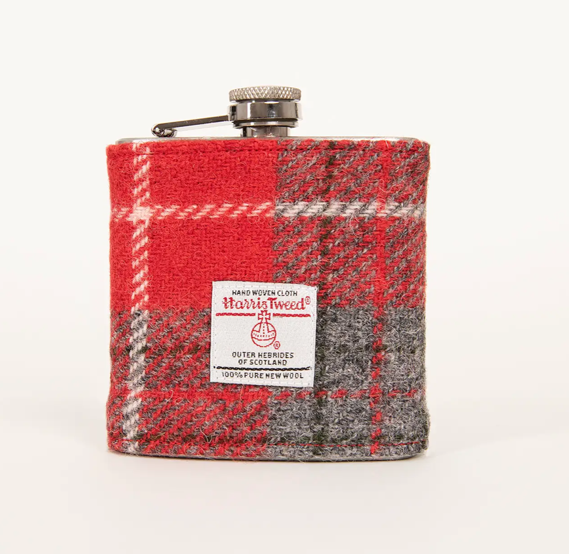 Harris Tweed Hip Flask