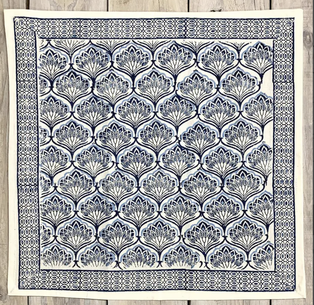 Napkin (S/4) Hand Blocked