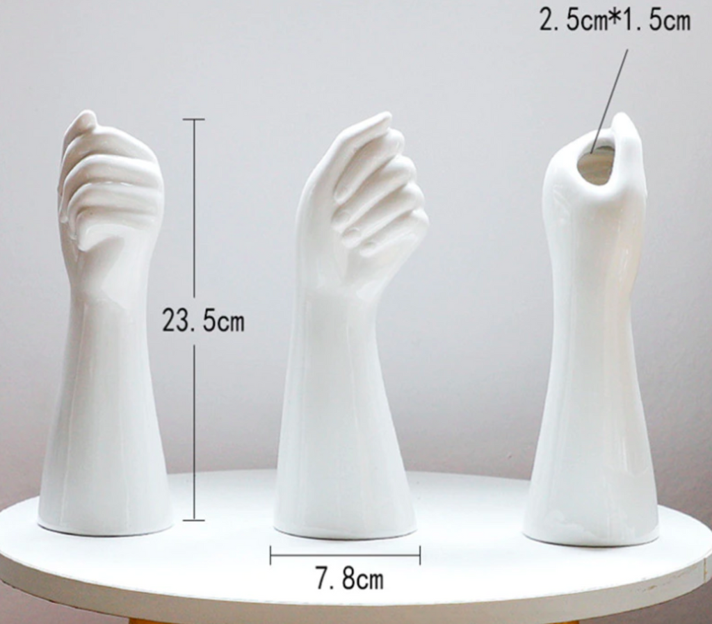 Ceramic Hand Shaped Vase