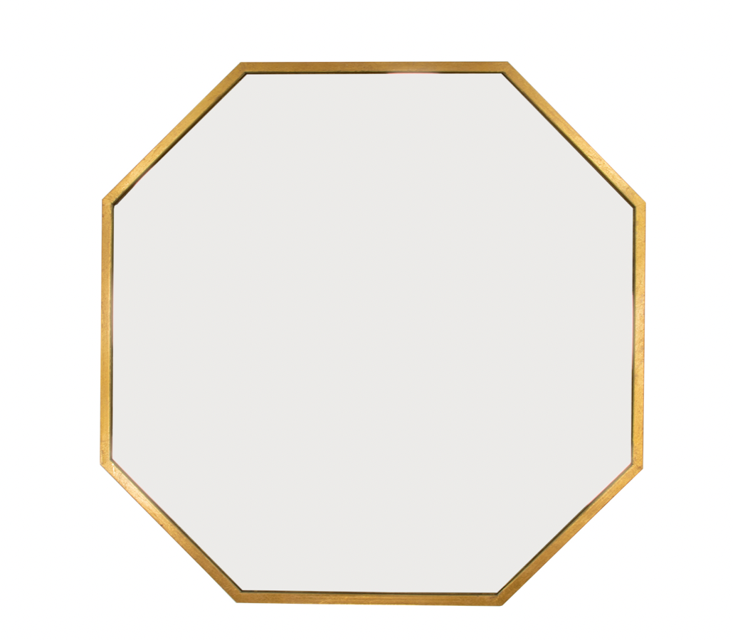 Gold Octagon Mirror