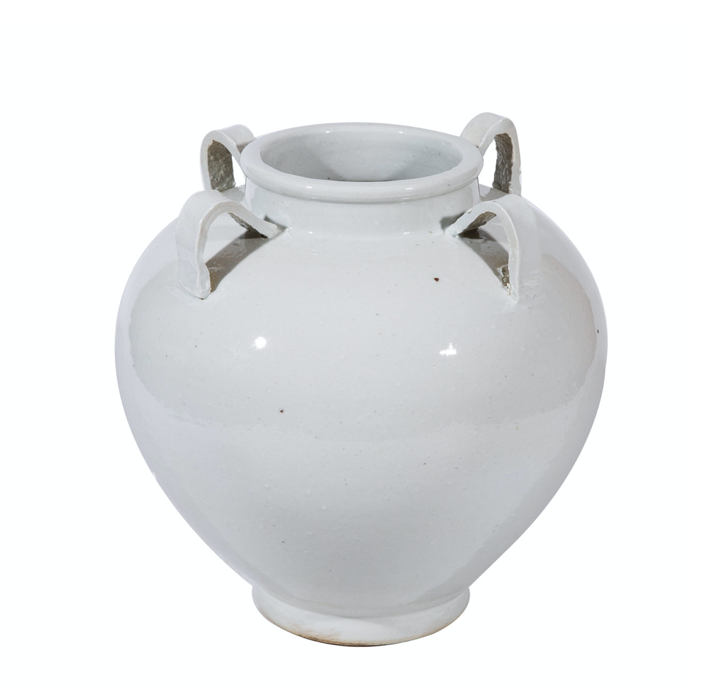 Busan White Ear Vase