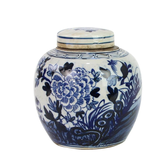 Ginger Jar Blue and White Flower Blossom