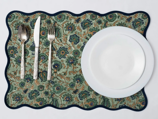 Block Print Quilted Placemat