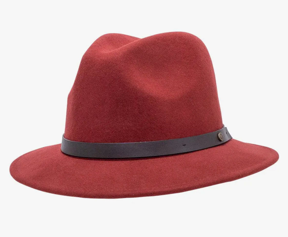 McQueen - Womens Felt Fedora Hat