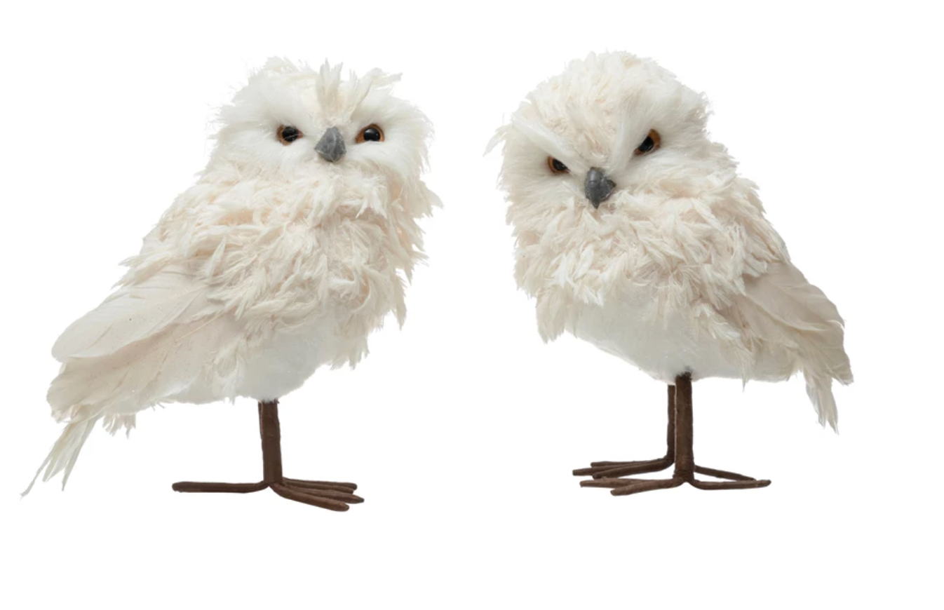 Fabric and Feather Owl