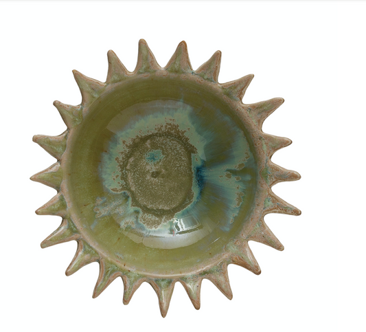 Stoneware Sunburst Bowl