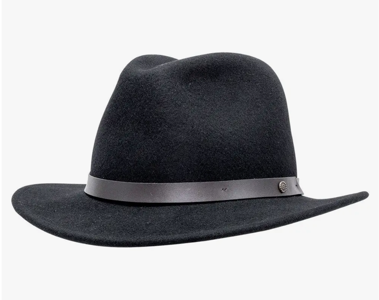 McQueen - Womens Felt Fedora Hat