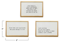Frame with Easel and Saying