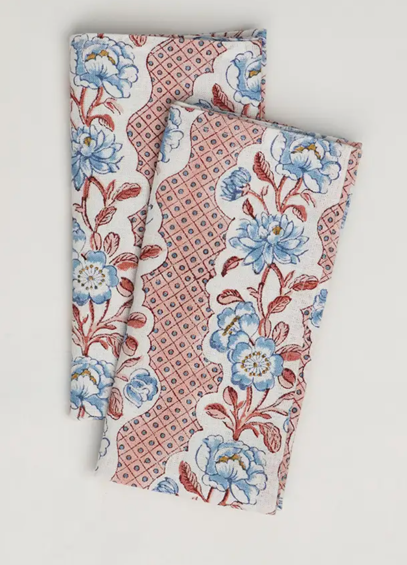 Blooming Trellis Linen Napkins