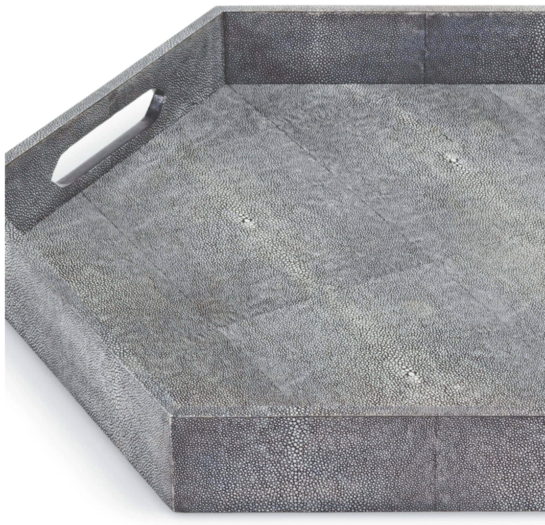 Shagreen Hex Tray